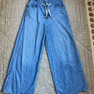 GAP wide leg drawstring baggy jean